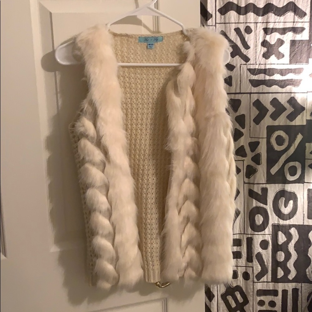 Cream vest